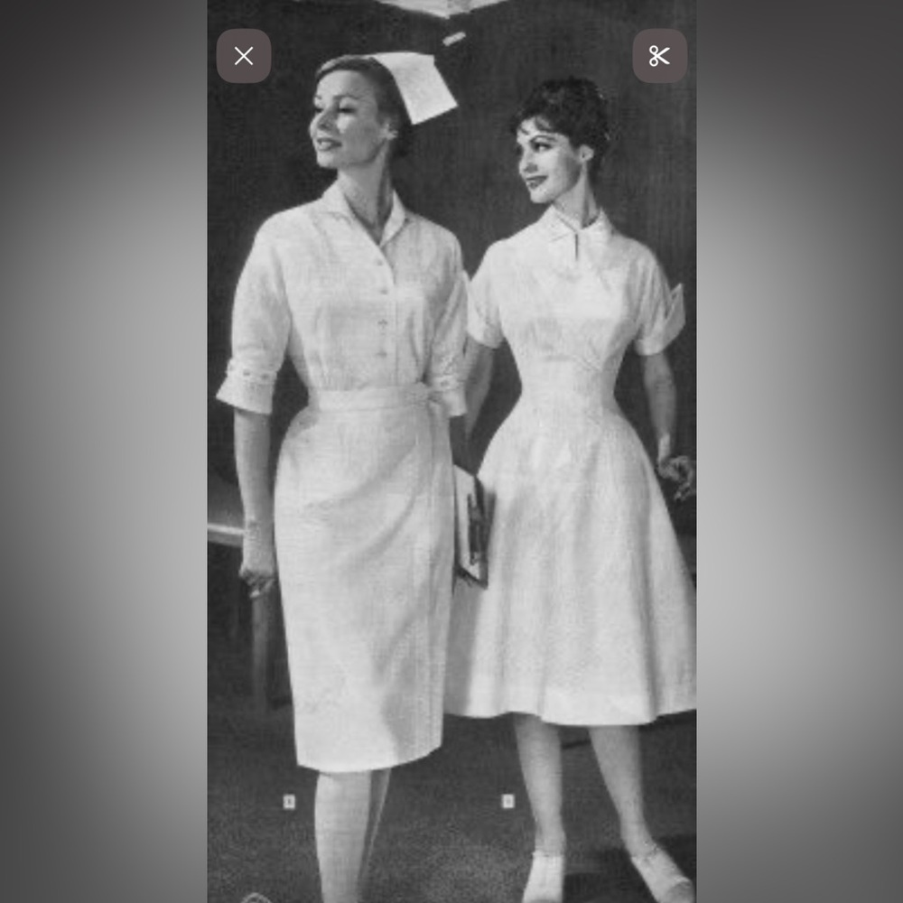 Nurse Halloween costume — Vintage white dress